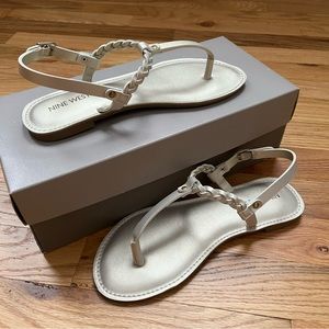 Nine West Sandals metallic gladiator size 6